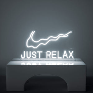 Just Relax Leuchtreklame