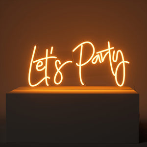 Let's Party Leuchtreklame