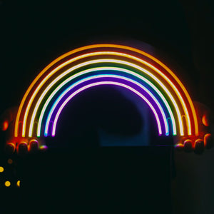 Regenbogen-Leuchtreklame