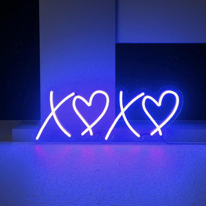 XOXO-Leuchtreklame